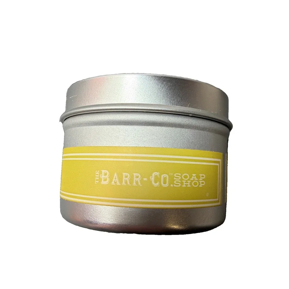 NEW Barr-Co Lemon Verbena Luxury Soy & Vegetable Wax  2 Oz. Travel Candle